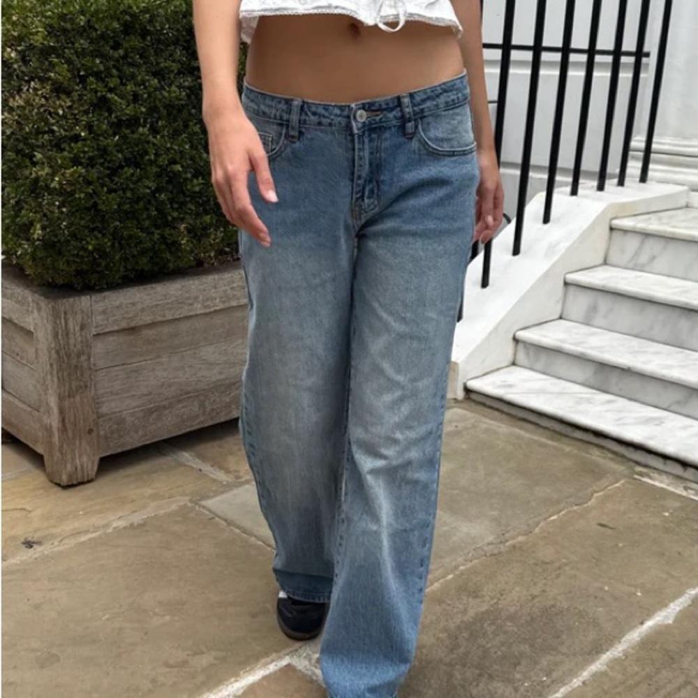 Brandy Melville Light Blue Flare Jeans